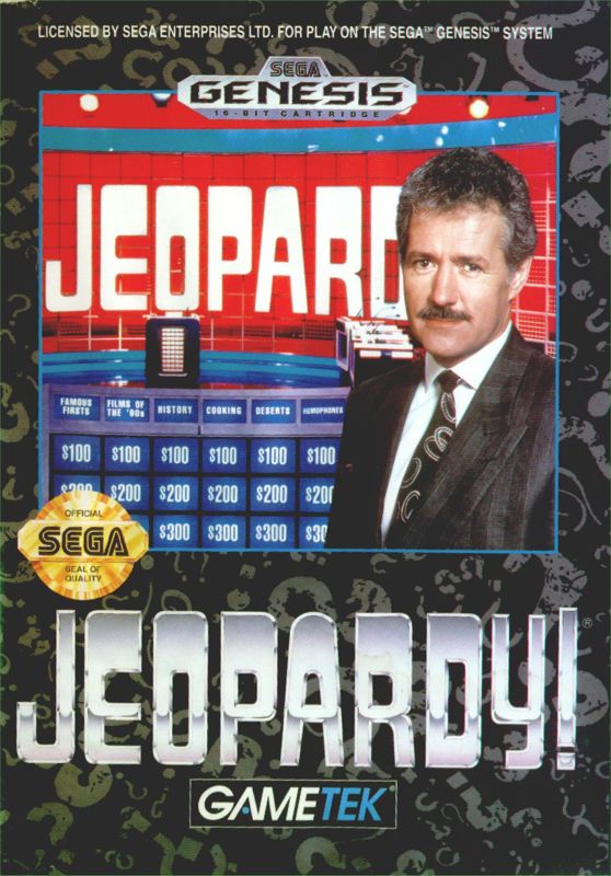 Jeopardy box art for Sega Genesis